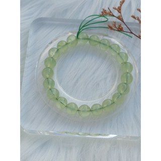 現貨葡萄石9mm手珠，清透款16cm，附贈白水晶，能量加持，提升個人魅力, 1個