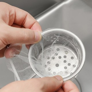 대용량 배수구 거름망 주방 필수품 미세망 일회용 사용 후 바로 폐기 싱크대 배수구 거름망 벌크 구성으로 경제적 음식물 거름망 위생적 관리 캠핑 자취 신혼집 추천, 1개, 500개입