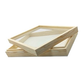 【虹森林】松木標本箱 32x23x6cm 玻璃厚3mm 底部泡棉 甲蟲 蝴蝶, 1個