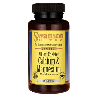 Swanson 斯旺森 Albion鈣&鎂膠囊, 60顆, 1罐