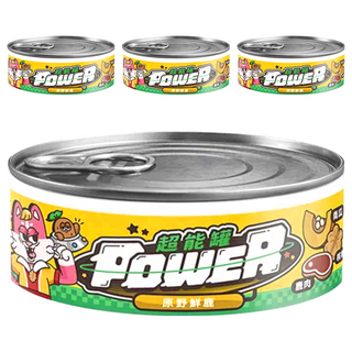 COUCH POTATO Power 超能貓咪主食罐, 原野鮮鹿, 80g, 4罐