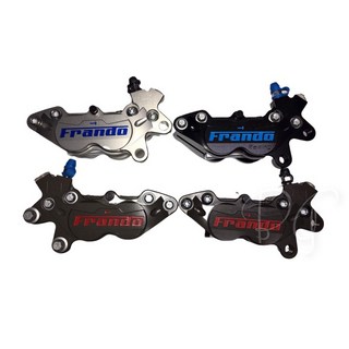 BG F101-RACING 全CNC對四卡鉗 競技版 輻射卡鉗 賽道 硬陽黑藍字 右, 1個, 硬陽黑藍字/右