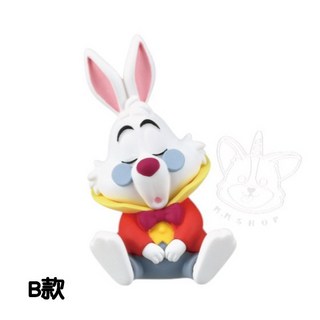 M.M小舖 現貨 T-ARTS 轉蛋 扭蛋 愛麗絲夢遊仙境倚肩公仔 愛麗絲 牡蠣寶寶 倚肩 公仔 全4款, B款/白兔2B590, 1個