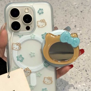 반투명 냥이 미러 브래킷 핸드폰 케이스 이미지