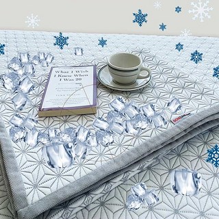 고니자니 포송한 침대패드 국내생산기능성 슈퍼싱글 퀸 시원한 차가운 여름 침구 쿨 냉감 패드 100%