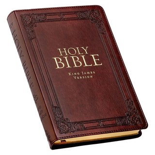 Christian Art Gifts KJV Holy Bible Standard Size Faux Leather Red Letter Edition Thumb Index & Ri, Christian Art Gifts KJV Holy B