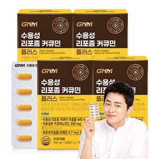 GNM 수용성 리포좀 커큐민 플러스, 30정, 4개