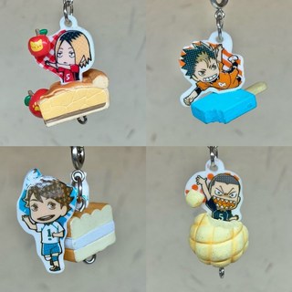 排球少年日向孤爪研磨公仔鑰匙扣掛件 - 可愛書包裝飾周邊, 1個, A款 約3厘米,散貨都會有小瑕疵