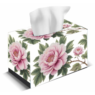 호우맘 보석십자수 휴지케이스 취미 각티슈케이스 집들이선물, 1개, HM-18 모란꽃