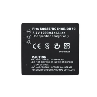 파나소닉 DMC-FS3 FS5 FS20 FX30 CGAS008E CGA DMW-BCE10 DB70 카메라용 배터리 1200mAh, 06 1 Battery