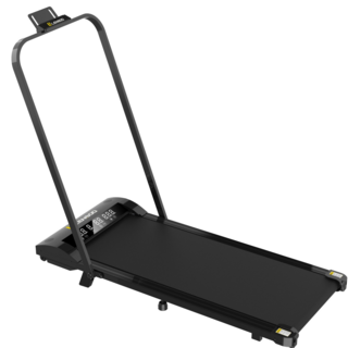 LLENBOO 智能家用跑步機 兩段式坡度調節 240斤超大承重, 黑色, H