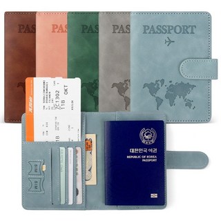 블리스 안티스키밍 해킹방지 여권 케이스 여권지갑 투명여권커버 1매 포함