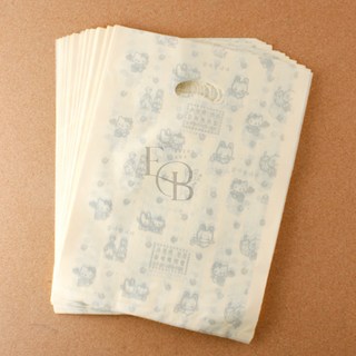 EVERYBAO 100P 양장비닐봉투 베이지 27 포장지 깔끔한쇼핑백