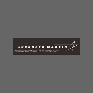 Lockheed Martin 黑色LOGO橫幅貼紙 120x30mm 捍衛戰士Top Gun, 1個