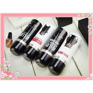 熊本熊不鏽鋼保溫瓶500ml - 卡通保溫杯/保冷杯, 1個, 全黑熊本熊