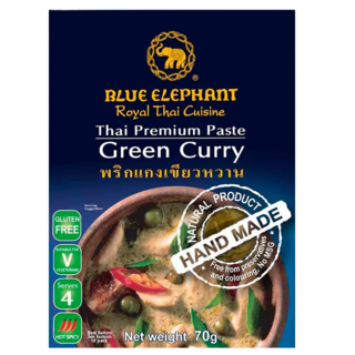藍象 泰式皇家料理綠咖哩醬70g - 道地泰式風味，輕鬆烹飪美味佳餚, 1個, 70ml
