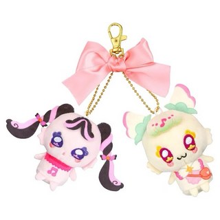 BANDAI 萬代 Idol 光之美少女 絨毛吊飾 普莉露&梅寶 BD73218, 1個