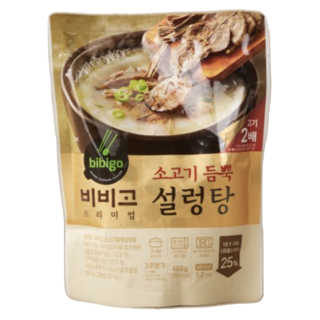 [고기 2배] 비비고 소고기듬뿍 설렁탕, 460g, 18개
