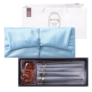 [자일리톨 함유] 온미당 도라지정과 (블루 보자기포장 쇼핑백 무료증정), 330g, 1개