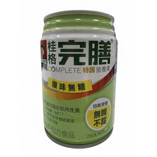 桂格 特護完膳無糖口味250ml 1箱(24瓶) 均衡營養補充體力, 1箱, 1箱 特護無糖 正常品, 250ml