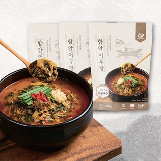 [남강을 담은 보양식] 함안어부탕 2인분 3팩 어탕국수 어죽 어탕 메기탕, 3개, 750g