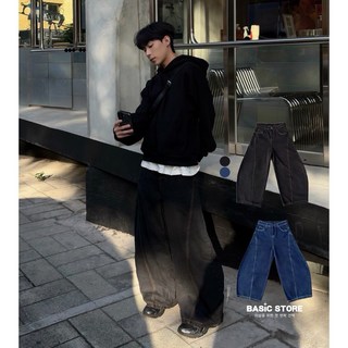 韓國丹寧牛仔彎刀褲 實拍 質感 原色牛仔褲 韓系