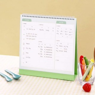 대운샵 이유식 탁상 달력 식단 플래너 육아 아기 12개월 이유식시작