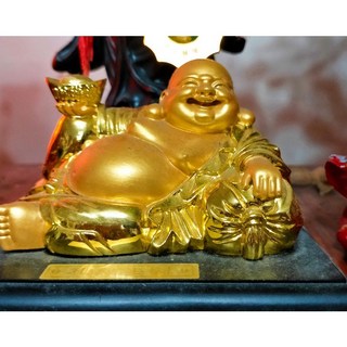 沙金彌勒佛座 居家招財擺件 彌勒佛像 辦公室裝飾 開運好物, 1個