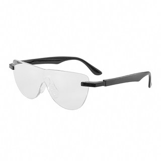 閃銀1.6倍放大眼鏡 SJ9636 輕巧便攜 閱讀必備, 黑色, 1個