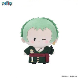 航海王 鬼滅之刃 路飛 索隆 玩偶 毛絨公仔 娃娃 擺件 動漫 周邊, 1個, 海賊王-索隆,15cm