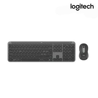 [로지텍코리아 정품] 로지텍 MK950 SIGNATURE SLIM 무선 키보드 마우스 세트, 블랙, 일반형