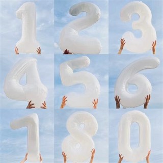 《小日子家居館》婚慶婚房裝飾氣球 32寸大號汽球數字 生日宴會派對鋁箔充氣 居家氣氛裝飾, 1個