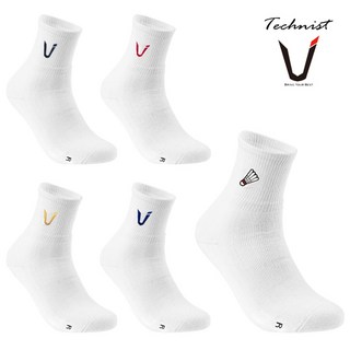 테크니스트 배드민턴 선수용 국대 양말 장목양말 TCNSTSS70, 02번, 여성용 (TS-25RD)