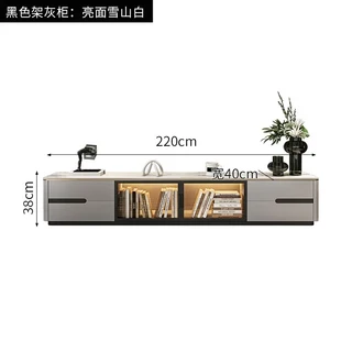 YJQ 라이트 럭셔리 모던 심플 거실 가정용 소형 아파트 암반 슬래브 유리 이중층 사각형 커피 테이블, 17 18