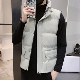 休閒加絨保暖馬甲 防風抗寒加厚大碼背心