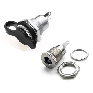 리틀브릿지 메탈 DC 전원 단자 5.5x2.1파이 방수캡 포함 DIY 파워뱅크, 1개