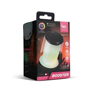 RONEVER MAP170 藍牙喇叭 動態呼吸燈 藍牙 5.0 無線喇叭 隨機出貨, 黑色/白色隨機出貨