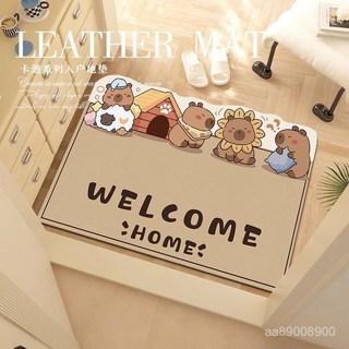 入戶地墊家用門口pvc豎版大門可擦免洗地墊防水防滑卡通入門地毯