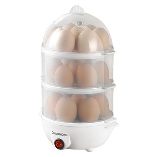 RUN Home 멀티 계란 찜기 3단 대용량 가정용 호빵 달걀 삶는 기계, 3단 화이트, 3개