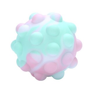 피젯 레인보우 팝 볼 푸시 버블 스트레스 방지 감압 장난감 3D 탄성 해소 감각 선물, [01] A, 1개