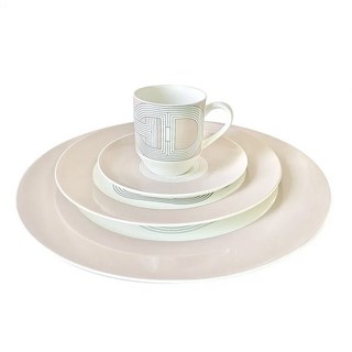 런웨이 도자기 디너 플레이트 차이나 쏘서 디저트 요리 럭셔리 데코 선물, set of Light Pink, 1개