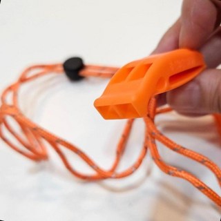 축구 심판 주황색 호루라기 휘슬 경기 신호 대회 시합 알림 체육 스포츠, 1개, 상세페이지 참조