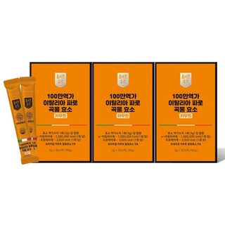 올바른습관 식약처인증 카무트 파로 곡물효소 100% 스틱 3gx30포, 3박스, 90g