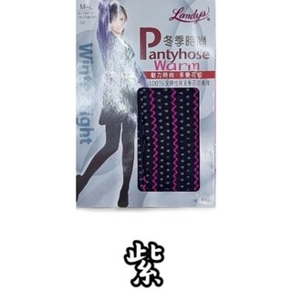 全彈性保暖花紋褲襪 M~L LD-888