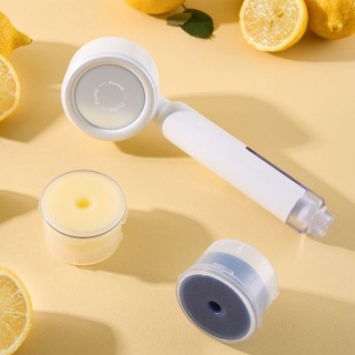 사은품 증정퓨리얼 여행용 녹물 제거 비타민 필터 샤워기 헤드, 메디테리안블루향 + 수세미 4P 증정