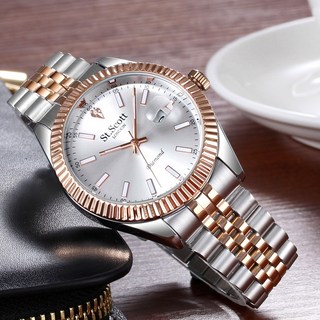 [본사정품] 세인트스코트 ST5505 천연 다이아몬드 세팅 남녀 메탈 시계