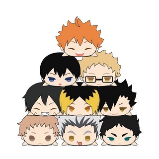 排球少年!! WA Vol.1 日向 影山 月島螢 及川 黑尾 研磨 趴趴 蟲娃 糰子吊飾 (現 預)