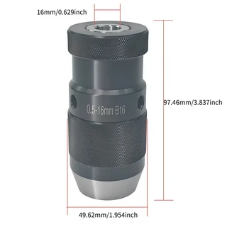 고정밀 자동 조임 드릴 척 0.5-16MM-B16 기계 공구 가공용, 01 하얀색