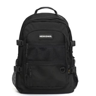 NEIKIDNIS 男女通用 Absolute 後背包，舒適耐用學生包，大容量簡約時尚, Black