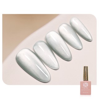 ByFunMe 八方米 偏光月光石瓷白晶石貓眼膠 彩色甲油膠, WM08, 1個, 15ml